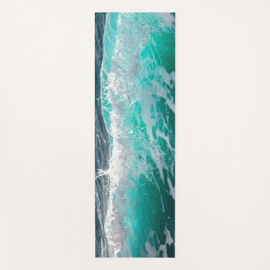 Tapis De Yoga Vague de surf (avec nom personnalisé) Yoga Mat (Devant)