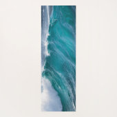 Tapis De Yoga Vague de surf (avec nom personnalisé) Yoga Mat (Dos)