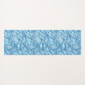 Tapis De Yoga Vagues bleues (Dos (Horizontal))