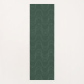 Tapis De Yoga Vagues de calme vert mousse olive profond (Devant)