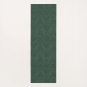 Tapis De Yoga Vagues de calme vert mousse olive profond (Dos)