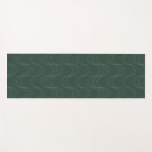Tapis De Yoga Vagues de calme vert mousse olive profond (Devant (Horizontal))