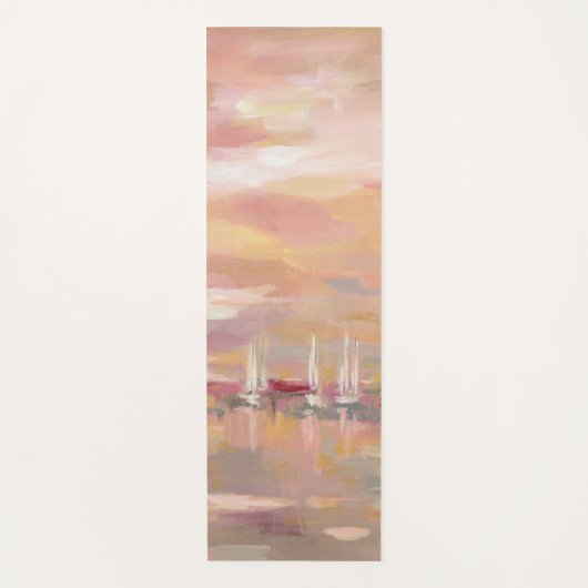 Tapis De Yoga Vagues de cramoisi (Devant)