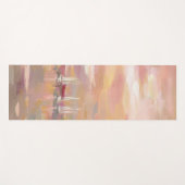 Tapis De Yoga Vagues de cramoisi (Devant (Horizontal))