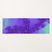 Tapis De Yoga Vagues de spirale de yoga fractal (Devant (Horizontal))