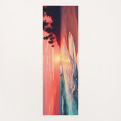 Tapis De Yoga Vagues et Sable Plage Tropicale (Devant)