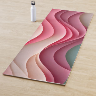 Tapis De Yoga Vagues fraîches couleur bonbon