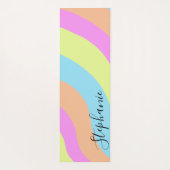 Tapis De Yoga Vagues Pastel Gradient (Dos)