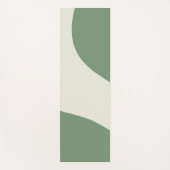 Tapis De Yoga Vagues simples en vert (Devant)