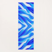TAPIS DE YOGA VAGUES SUPER BLEUES (Dos)