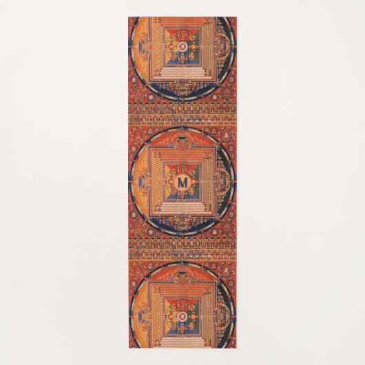 Tapis De Yoga Vajradhatu Mandala Thangka avec Monogramme (Devant)