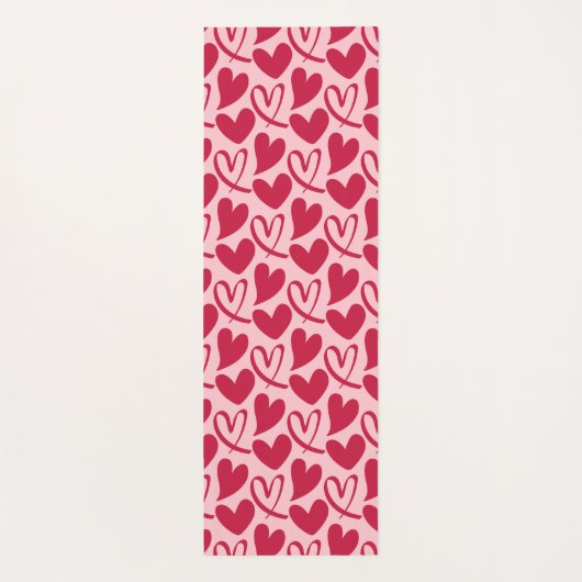 Tapis De Yoga Valentine Heart Motif Cadeau, Garçons Filles et En (Dos)