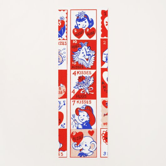 Tapis De Yoga Valentine Retro Love Hugs Motif (Devant)
