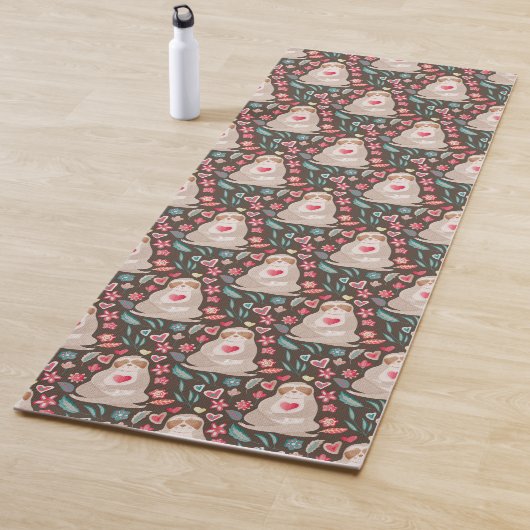 Tapis De Yoga Valentine Sloth Motif (En situation)
