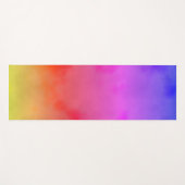 Tapis De Yoga Vapeur arc-en-ciel (Devant (Horizontal))