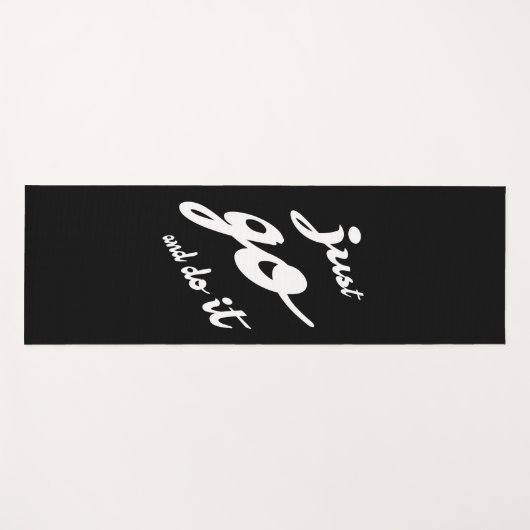 Tapis De Yoga Vas-Y, Fais-Le. (Devant (Horizontal))