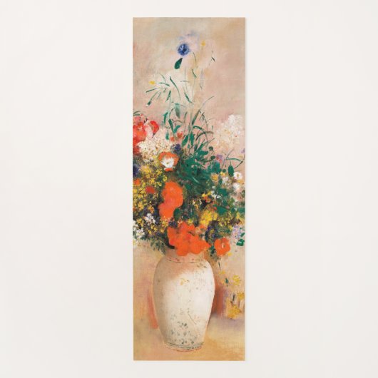 Tapis De Yoga Vase des fleurs de Redon Post-impressionniste (Devant)