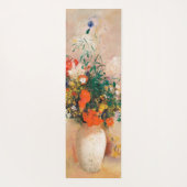 Tapis De Yoga Vase des fleurs de Redon Post-impressionniste (Dos)