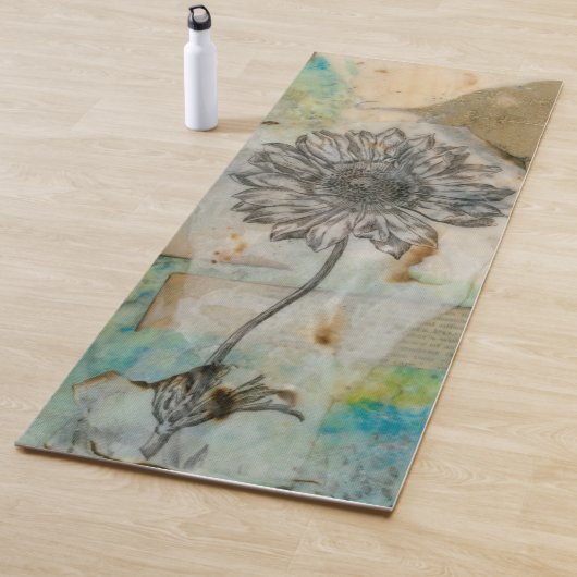 Tapis De Yoga Vellum Floral I (En situation)