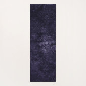 Tapis De Yoga Velvety Midnight Damask | Indigo Purple Grunge (Dos)