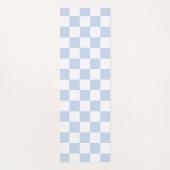 Tapis De Yoga Vérification Rétro Bleu Glacé (Devant)