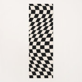 Tapis De Yoga Vérifier le tableau de bord du Motif noir et blanc (Devant)