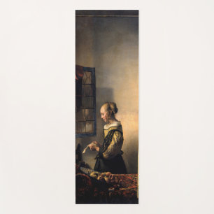 Tapis De Yoga Vermeer - Fille lisant une lettre à une fenêtre ou