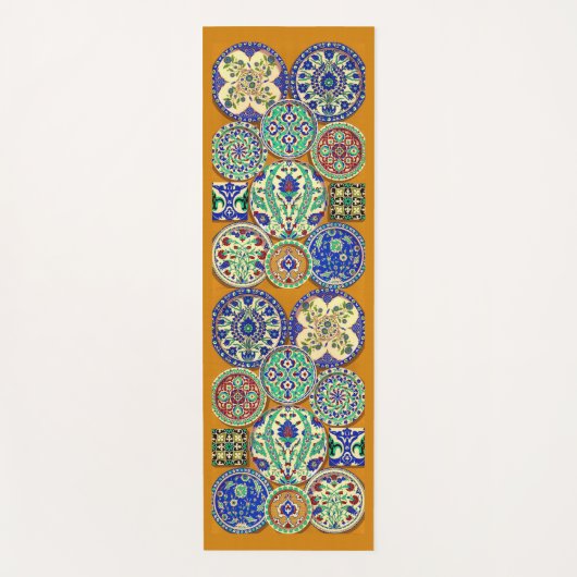 Tapis De Yoga vers 1890 imprimés de motifs persans (Devant)