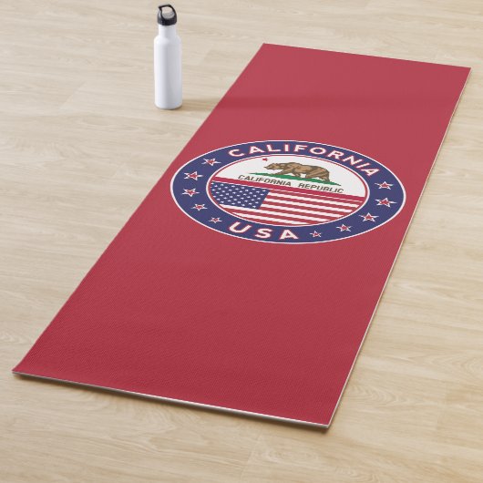 tapis de yoga (version rouge) (En situation)