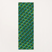 Tapis De Yoga Vert comme émeraude sous une râpe dorée ? (Devant)