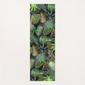 Tapis De Yoga Vert Feuille tropical (Devant)