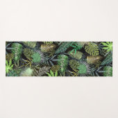 Tapis De Yoga Vert Feuille tropical (Devant (Horizontal))