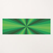 Tapis de Yoga Vert Illusion Optique (Devant (Horizontal))