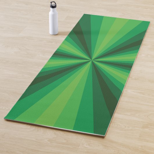 Tapis de Yoga Vert Illusion Optique (En situation)