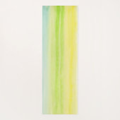 Tapis De Yoga Vert jaune Pastel bleu gai (Dos)