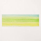 Tapis De Yoga Vert jaune Pastel bleu gai (Devant (Horizontal))