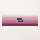 Tapis de Yoga Vertical à Gradient Rose Monogramme (Devant (Horizontal))