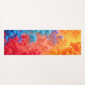 Tapis De Yoga Vibrant Abstract Cloud Hues (Dos (Horizontal))