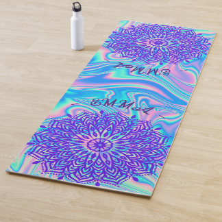 TAPIS DE YOGA VIBRANT ÉLÉGANTE PLAGE PERSONNALISÉE VIBE VERRE MA