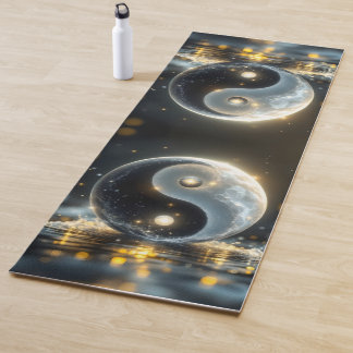 Tapis De Yoga Vibrations modernes de Yin et Yang zen