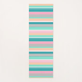 Tapis de Yoga Vibrations Positives Rayures Pastel (Devant)