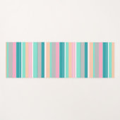 Tapis de Yoga Vibrations Positives Rayures Pastel (Devant (Horizontal))