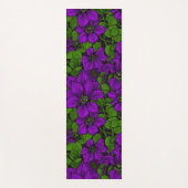 Tapis De Yoga Vigne de Clematis pourpre (Devant)