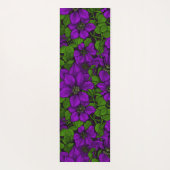 Tapis De Yoga Vigne de Clematis pourpre (Dos)