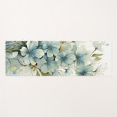 Tapis De Yoga Vigne de fleurs (Devant (Horizontal))