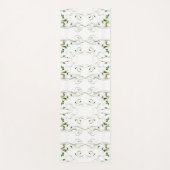 Tapis De Yoga Vignes vert jaune (Devant)