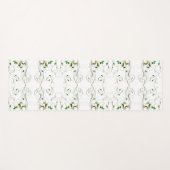 Tapis De Yoga Vignes vert jaune (Devant (Horizontal))