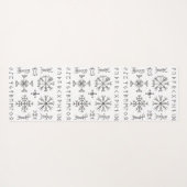 Tapis De Yoga Viking Runes (Dos (Horizontal))