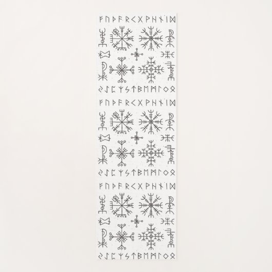 Tapis De Yoga Viking Runes (Devant)