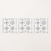 Tapis De Yoga Viking Runes (Devant (Horizontal))